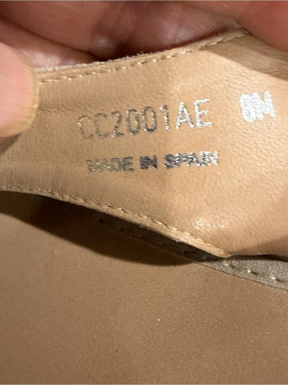 Women's Beige Suede Slingback Espadrille Sandals size 8 made in Spain